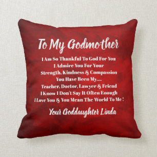 Godmother Personalise Throw Pillow