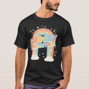Godmother Second Birthday Rainbow Two Groovy 2nd B T-Shirt