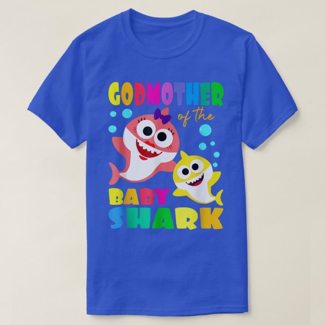 Godmother Shark Birthday Godmother Shark Tee Famil (Design Front)