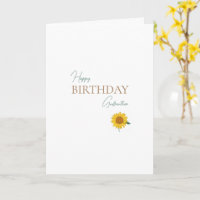 Godmother Sunflower Birthday