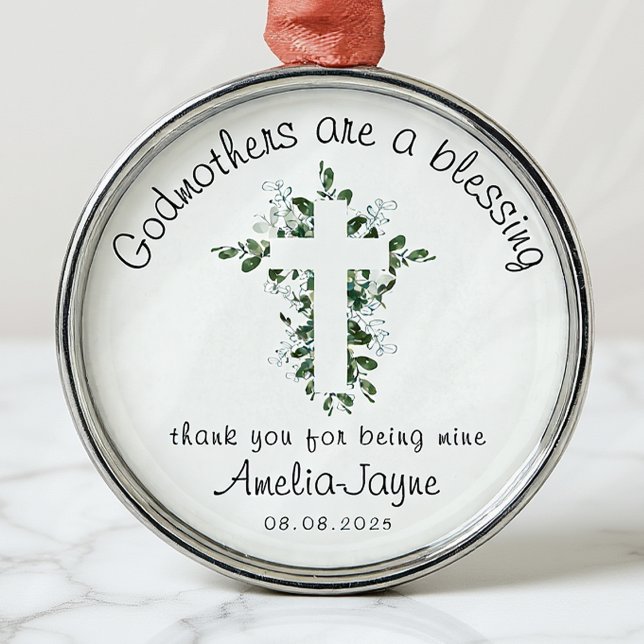 Godmothers Are a Blessing Eucalyptus Metal Tree Decoration (Creator Uploaded)