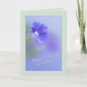 Godmother's Birthday Card with Petunia