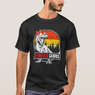 Godmothersaurus Dinosaur Funny Godmother Saurus Fa T-Shirt