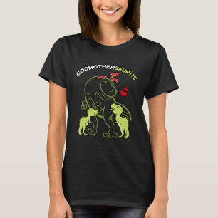 Godmothersaurus Godmother 2 Kids Rex Godparent's D T-Shirt