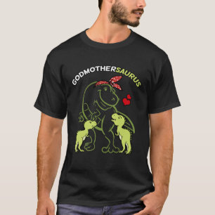 Godmothersaurus Godmother 2 Kids Rex Godparent's D T-Shirt