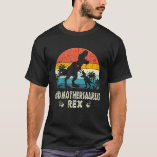 Godmothersaurus T Rex Dinosaur Godmother Saurus Fa T-Shirt