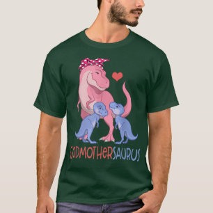 Godmothersaurus T Rex Dinosaur Godmother Saurus Fa T-Shirt