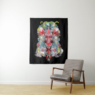 Godness is a goat queen tapestry