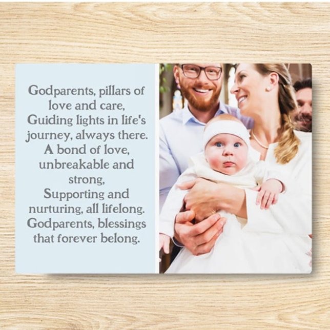 Godparents and Godchild Custom Plaque with Easel (Creator Uploaded)