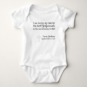 Godparents baptised baby bodysuit
