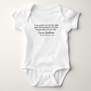 Godparents baptised baby bodysuit