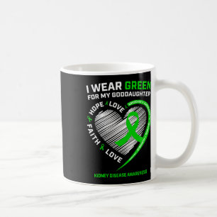 Godparents Gifts Green Goddaughter Kidney Disease Coffee Mug