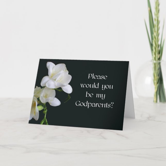 Godparents Invitation Card (Front)