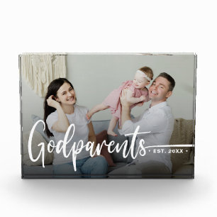 Godparents Modern Photo Keepsake