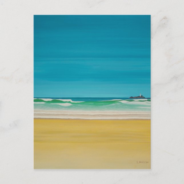 Godrevy Lighthouse (Gwithian) Postcard (Front)