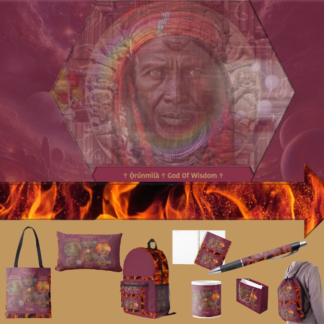 Gods and Goddess Of Fire Planner (Get the full “Gods + Goddesses Of Fire” collection at: https://bit.ly/OurAncestorsZazzle )
