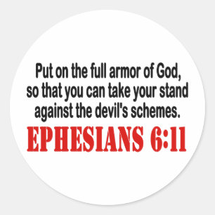 God's Armour Classic Round Sticker
