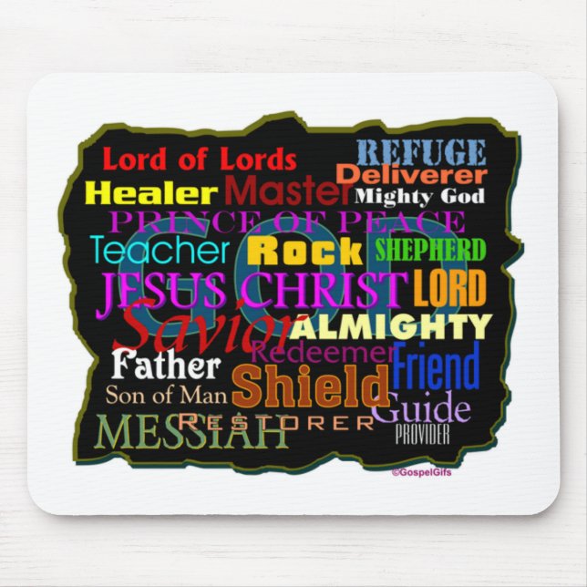 God's Attributes Mouse Mat (Front)