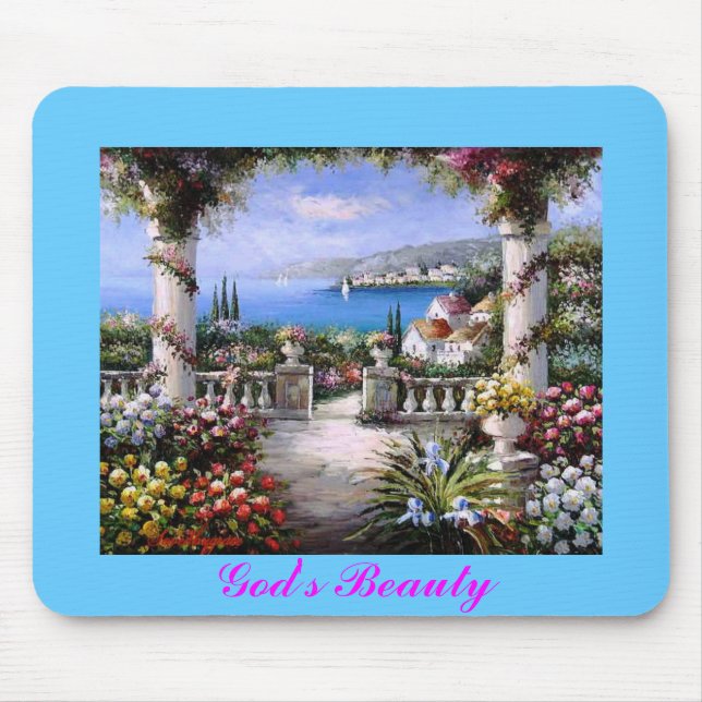 God's Beauty Mouse Mat (Front)