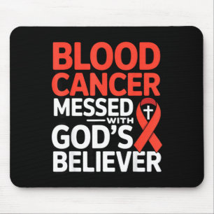 God's believer ribbon warrior lymphoma blood mouse mat