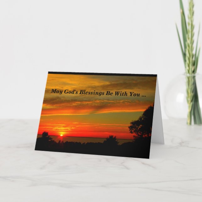 God's Blessings Be With You First Communion Card (Front)