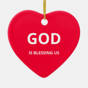 God's Blessings Ceramic Tree Decoration