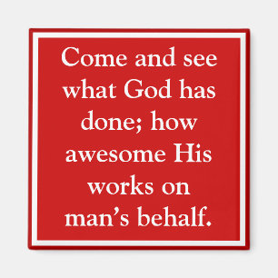 God's blessings to man are awesome magnet