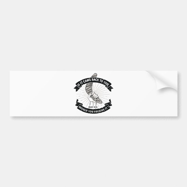Gods Boomerang Bumper Sticker (Front)