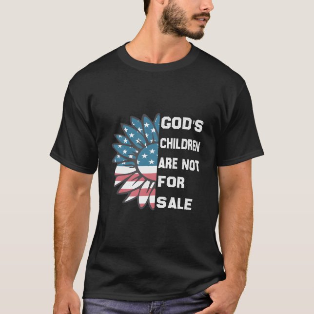 God'S Children Are Not For Sale Funny T-Shirt (Front)