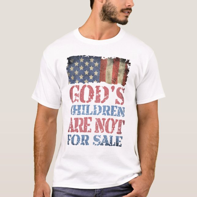 God's Children are Not for Sale Humour T-Shirt (Front)