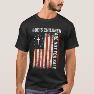 God'S Children Are Not For Sale Us Flag American C T-Shirt