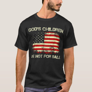 God's Children Are Not For Sale Us Flag T-Shirt