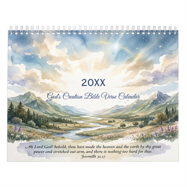 God's Creation Bible Verse Calendar (Cover)