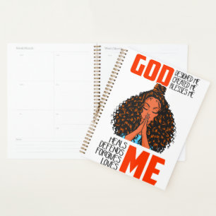 God's Design Dope Black Queen African Woman Me Planner