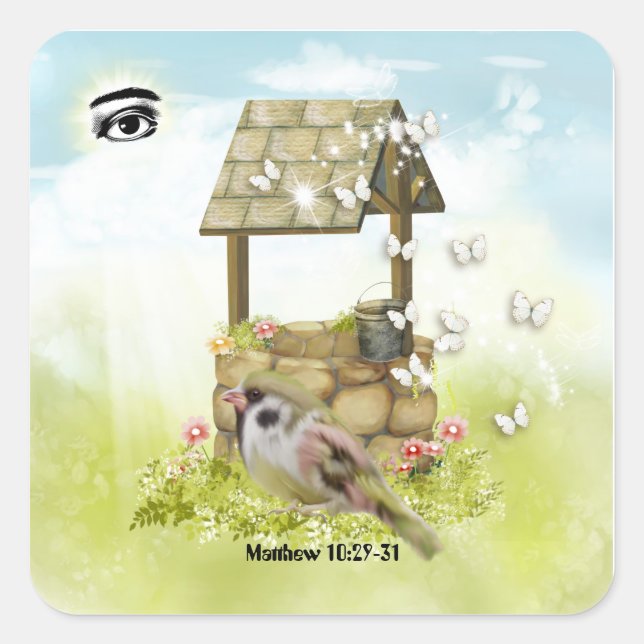 God's Eye is on the Sparrow Stickers (Front)