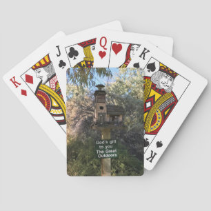 God's Gift, Great Outdoors, Funny Sign Playing Cards