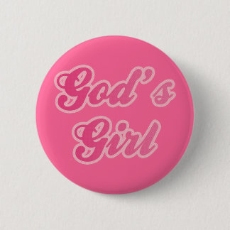 God's Girl 6 Cm Round Badge