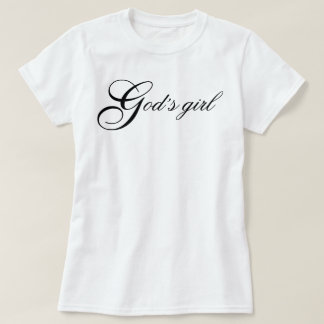 "God's girl" angelic aesthetic script affirmation  T-Shirt