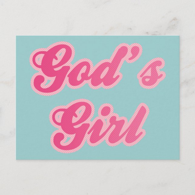 God's Girl Postcard (Front)