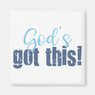 Gods got this blue magnet