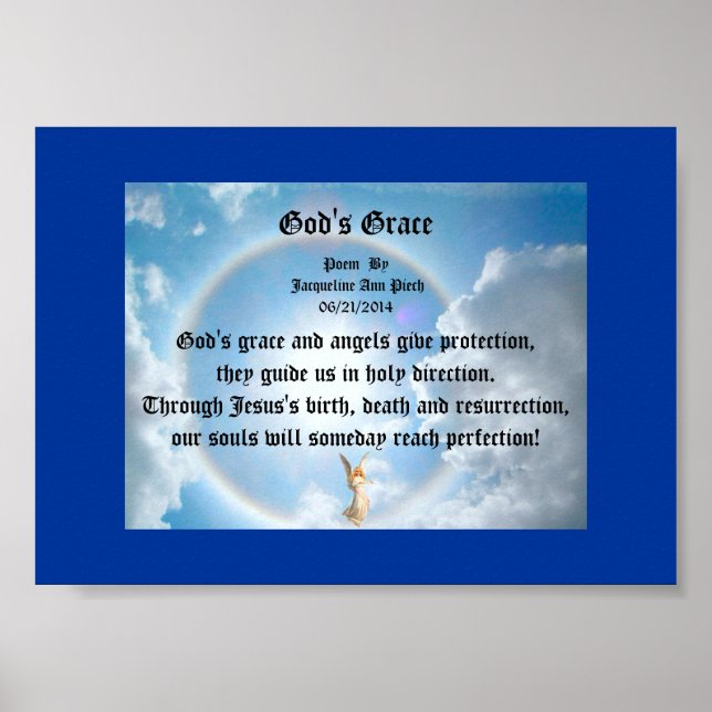 God's Grace Poetry Poster (Front)