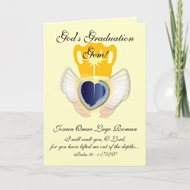 God's Graduation Gem!-Customise Card (Front)