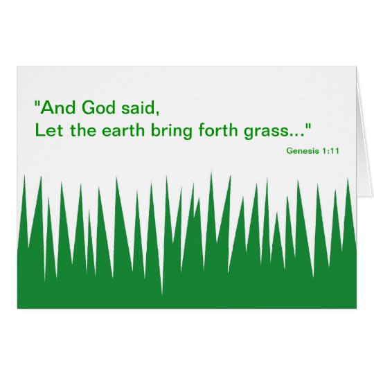 God's Grass - Father's Day Card