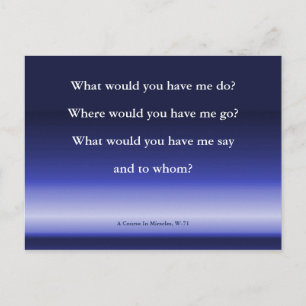 God's Guidance   A Course In Miracles Flat Card