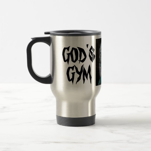 GOD'S GYM COFFEE MUG (Left)