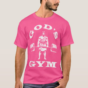 God'S Gym Funny Jesus Workout Bodybuilding Gym Mot T-Shirt