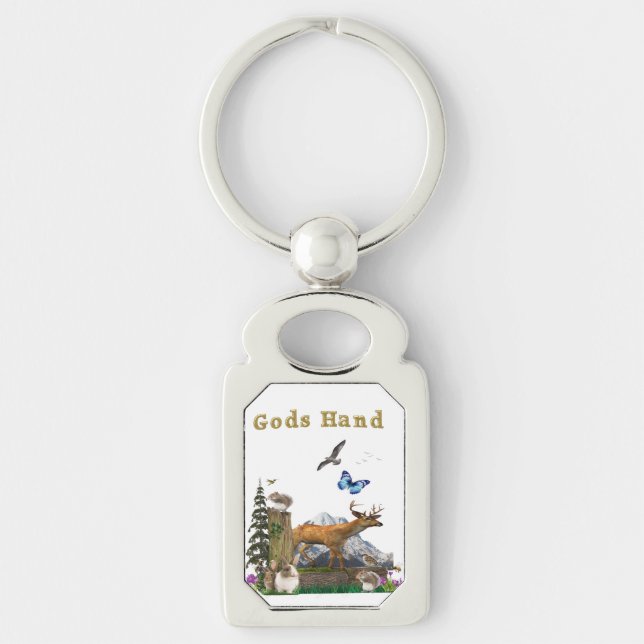 Gods hand art key ring (Front)