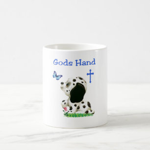 Gods hand coffee mug