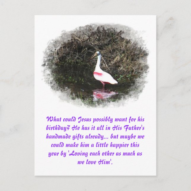 God's handmade gifts to Jesus Postcard (Front)