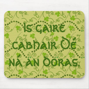 God's Help Is Nearer Than the Door Mouse Mat